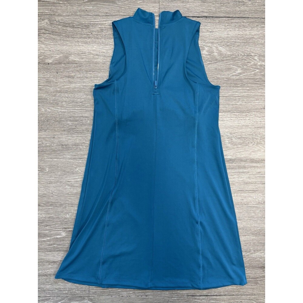 Lou & Grey Blue Athletic Tennis Dress with Zipper Women's Size Small